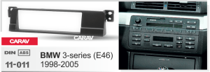 Переходная рамка CARAV 11-011 BMW 3-Series